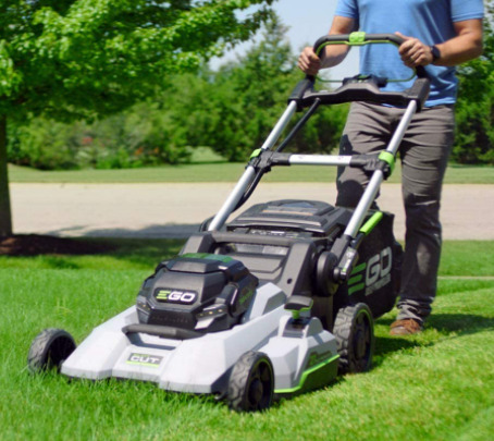 electric self propelled lawn mower